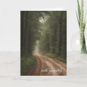 Schmutzweg im Beileid Karte (Vorderseite)