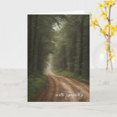 Schmutzweg im Beileid Karte (Gelbe Blume)