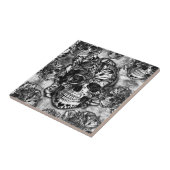 Schmutzzuckerschädelmuster Fliese (Seite)