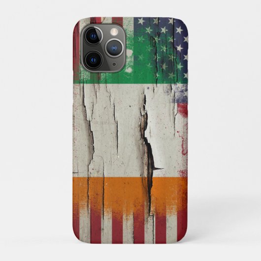 Schnabelfarbe| Irish American Flag Case-Mate iPhone Hülle (Rückseite)