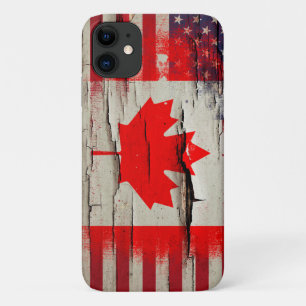 Schnabelfarbe Kanadische amerikanische Flagge iPhone 11 Hülle