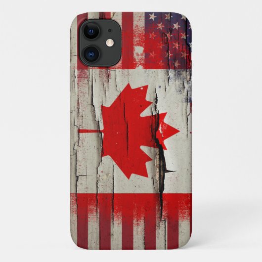 Schnabelfarbe| Kanadische amerikanische Flagge Case-Mate iPhone Hülle (Rückseite)