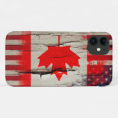 Schnabelfarbe| Kanadische amerikanische Flagge Case-Mate iPhone Hülle (Rückseite (Horizontal))