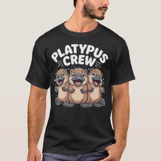Schnabeltier-Crew Cartoon Seltsames Australisches T-Shirt