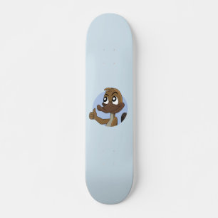 Schnabeltier gibt Daumen hoch Cartoon Skateboard