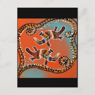 SCHNABELTIER KUNST    POSTKARTE
