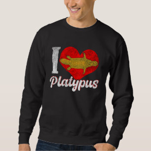 Schnabeltier Liebe Australien Australisches Tier Sweatshirt