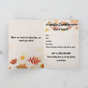 Schnabulieren bis wir wackeln einladung