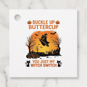 Schnall An Butterblume Halloween Geist Hexenhut Be Geschenkanhänger