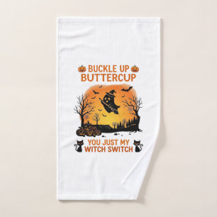 Schnall An Butterblume Halloween Geist Hexenhut Be Handtuch