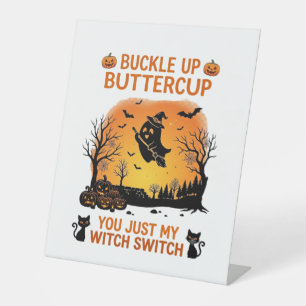 Schnall An Butterblume Halloween Geist Hexenhut Be Sockelschild