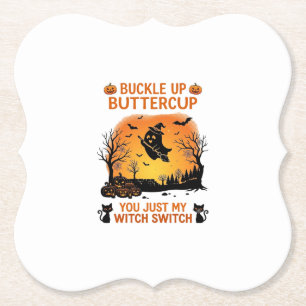 Schnall An Butterblume Halloween Geist Hexenhut Be Untersetzer