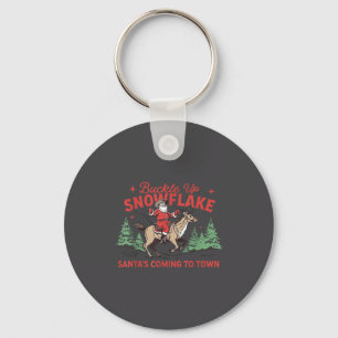 Schnall dich an, Schneeflocke, der Weihnachtsmann  Schlüsselanhänger