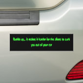 Schnalle oben (Spaß) Autoaufkleber (Auf Auto)