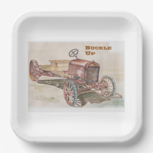 Schnallen Pappteller (Vorderseite)