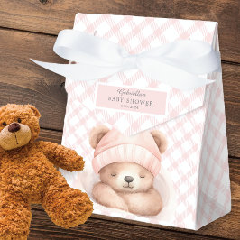 Schnallen Sie sich die Bear Baby Dusche Gefälligke Geschenkschachtel