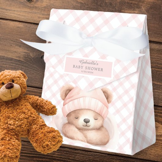 Schnallen Sie sich die Bear Baby Dusche Gefälligke Geschenkschachtel