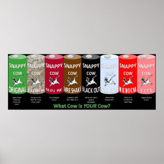 Schnappes Kuhposter Poster