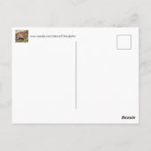 Schnappschildkröte, Hallo oder Ihr Text, Benutzerd Postkarte (Rückseite)