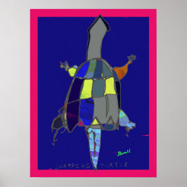 Schnappschildkröten-Kunstposter 18 x 24 Poster