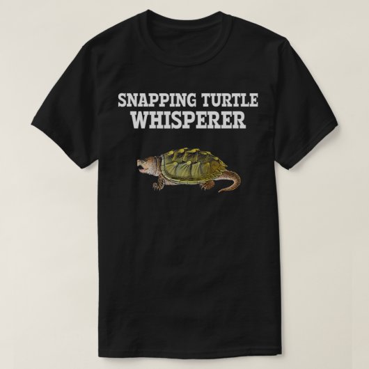 Schnappschildkrötenflüster, Schnappschildkröte T-Shirt (Design vorne)