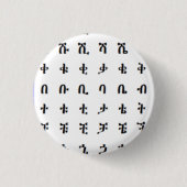 Schnappschuss-Buchstaben des äthiopischen Button (Vorderseite)