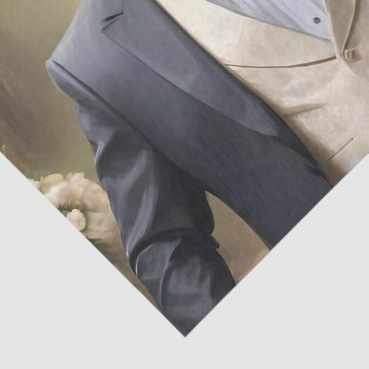 "Schnappschuss Liebe: Eine krokodilische Hochzeits Seidenpapier (Detail)