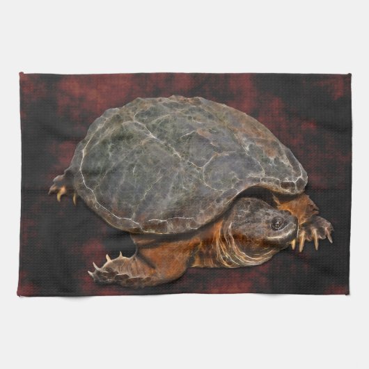 Schnappschuss Terrapin-lover Geschenk Handtuch (Horizontal)