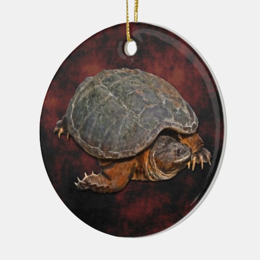 Schnappschuss Terrapin-lover Geschenk Keramikornament (Links)