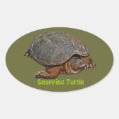 Schnappschuss Terrapin-lover Geschenk Ovaler Aufkleber (Vorderseite)