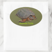 Schnappschuss Terrapin-lover Geschenk Ovaler Aufkleber (Tasche)