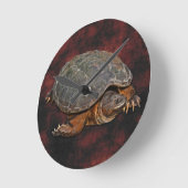 Schnappschuss Terrapin-lover Geschenk Runde Wanduhr (Winkel)