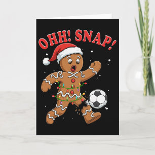 Schnappschuss Weihnachten Santa Lebkuchen spielt F Karte