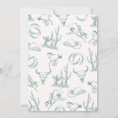 Schnappt euch! Cowboy Baby Dusche Einladung (Rückseite)