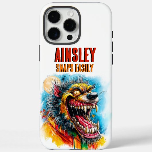 Schnappt leicht Werewolf-farbiges Halloween-Monste Case-Mate iPhone Hülle (Rückseite)