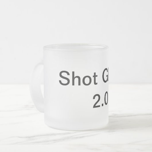 Schnapsglas 2,0 mattglastasse (Vorderseite Links)