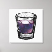 Schnapsglas Leinwanddruck (Vorderseite)