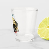 Schnapsglas mit Mops-Hund - Prost (Rechts)