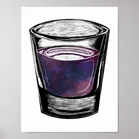 Schnapsglas Poster (Vorne)