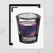 Schnapsglas Postkarte (Vorne/Hinten)