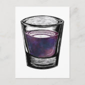 Schnapsglas Postkarte (Vorderseite)