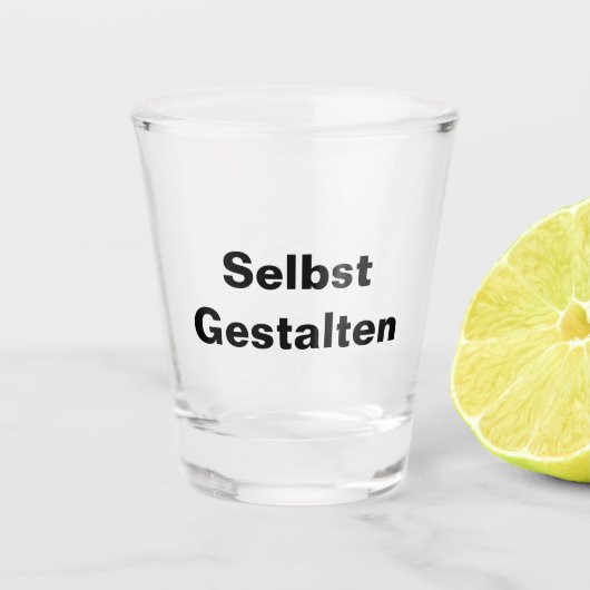 Schnapsglas Shotglas Selbst Gestalten - Vorlage (Vorderseite)