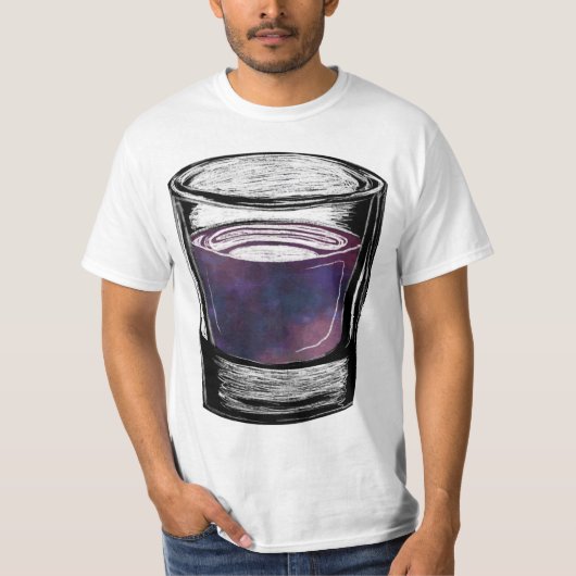 Schnapsglas T-Shirt (Vorderseite)