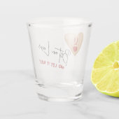 Schnapsglas Wette auf Liebe, Kasinoparty/Hochzeit (Rückseite)