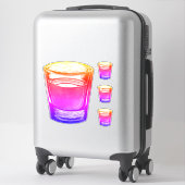 Schnapsgläser Aufkleber (Koffer)