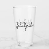 Schnapsidee, deutsches Wort, Booze Idee, Deutsch Glas (Rückseite)
