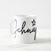 Schnapsidee, deutsches Wort, Booze Idee, Deutsch Kaffeetasse (Vorderseite Links)