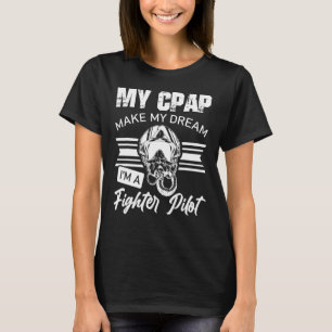 Schnarchen als Fighter Pilot Mask Aviation T-Shirt