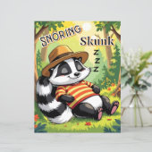 Schnarchen | Niedlicher Cartoon Kids Kinderzimmer (Stehend Vorderseite)