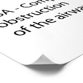 Schnarchen und Schlafapnoe Poster (Ecke)